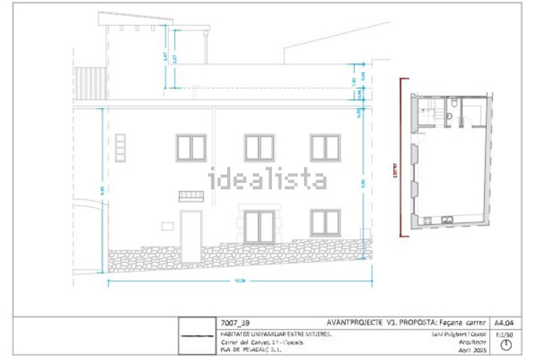 Chalet adosado en calle Canyet