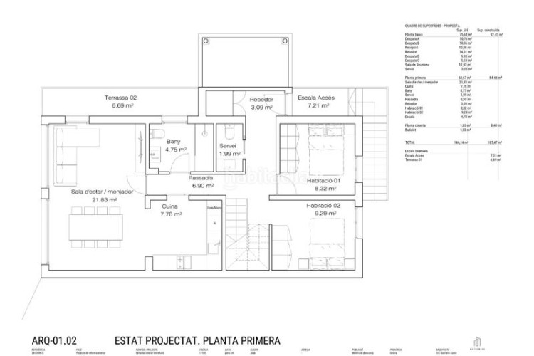 Ático en carrer del palau 4 apartamento con vistas al mar, 50m2 de terraza y parking privado en Escala (L´)